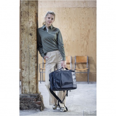 Logotrade liikelahja tuotekuva: Expedition Pro 17 tuuman GRS-kierrätetystä materiaalista valmistettu laajennettava reppu kannettavalle, 35 l